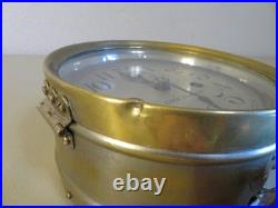 Antique Seth Thomas Brass Ships Clock With External Bell Tested Nice