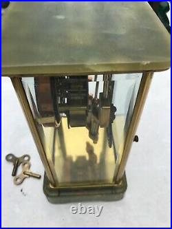 Antique Seth Thomas Bronze and onyx Crystal regulator mercury pendulum
