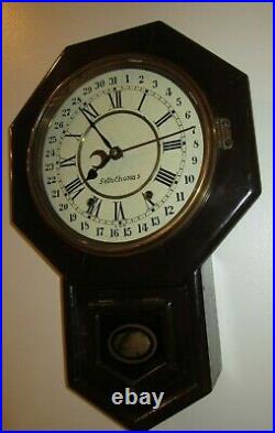 Antique Seth Thomas Calendar Wall Regulator Clock 8-Day, Time/Strike (Store #1)
