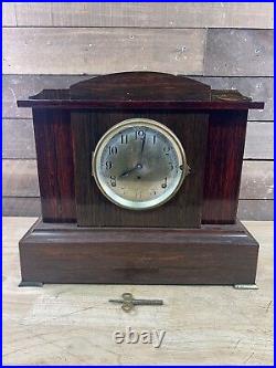 Antique Seth Thomas Chime Mantle Clock WithKey Antique Seth Thomas Chime Mantle Clock WithKey