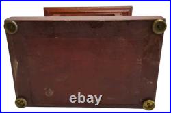Antique Seth Thomas Clifton No 3 Mantel Clock Mahogany Cabinet 1915 With Keys