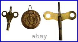 Antique Seth Thomas Clifton No 3 Mantel Clock Mahogany Cabinet 1915 With Keys