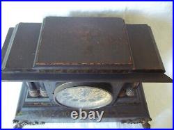 Antique Seth Thomas Clock 1880s Wind Up Mantle Adamantine 4 Column (WithKey) Works