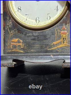 Antique Seth Thomas Clock Chinoisere Decorated Antique Seth Thomas Clock Chinoisere Decorated