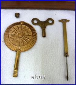 Antique Seth Thomas Clock Co Mantle Clock With Key & Pendulum