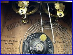 Antique Seth Thomas Clock, Made In USA/ American Clock, Thomaston, CT, With Key
