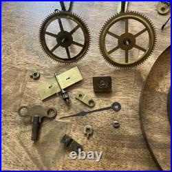 Antique Seth Thomas Clock PARTS GEARS LOT FREE SHIPPING