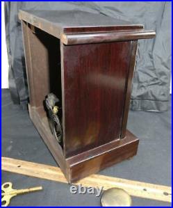Antique Seth Thomas Clock Rosewood Adamantine Cabinet
