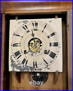 Antique Seth Thomas Column and Cornice Weight Driven Clock Ca. 1885 Beautiful