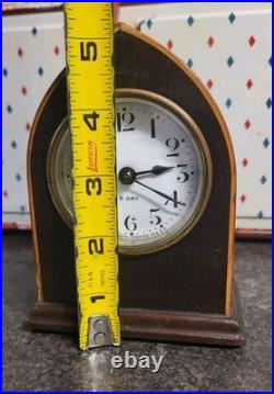 Antique Seth Thomas Como 8 Day Steeple Clock Small Desktop 5-1/4 Tall WORKS