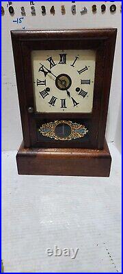 Antique Seth Thomas Cottage Clock With Alarm And Chime