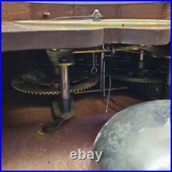 Antique Seth Thomas Cottage Parlor Weighted Mantle Clock withPainted Glass PARTS