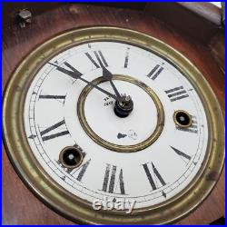 Antique Seth Thomas Cottage Parlor Weighted Mantle Clock withPainted Glass PARTS