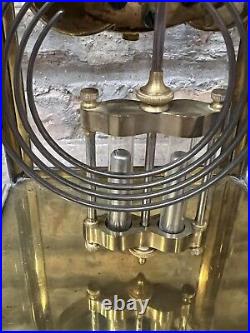Antique Seth Thomas Crystal Regulator 48N Brass Empire Shelf Mantel Clock Works