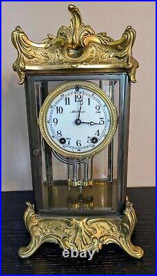 Antique Seth Thomas Crystal Regulator Clock Empire No. 10