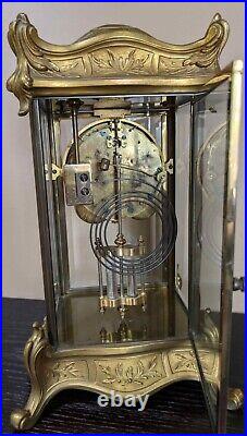 Antique Seth Thomas Crystal Regulator Clock Empire No. 10