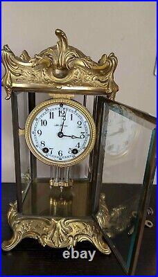 Antique Seth Thomas Crystal Regulator Clock Empire No. 10