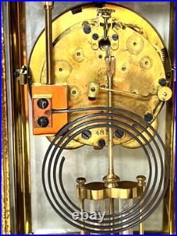 Antique Seth Thomas Crystal Regulator Clock Empire No. 10 Striking Not Running