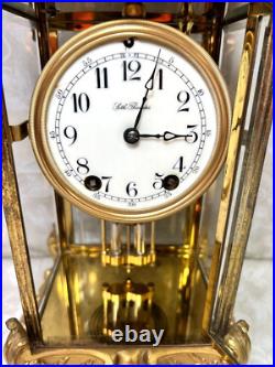 Antique Seth Thomas Crystal Regulator Clock Empire No. 10 Striking Not Running