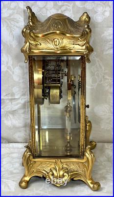 Antique Seth Thomas Crystal Regulator Clock Empire No. 10 Striking Not Running