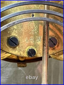 Antique Seth Thomas Crystal Regulator Clock Empire No. 10 Striking Not Running