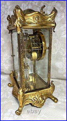 Antique Seth Thomas Crystal Regulator Clock Empire No. 10 Striking Not Running