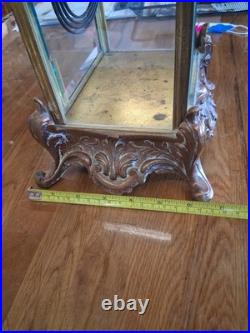 Antique Seth Thomas Crystal Regulator Mantel Clock Art Nouveau Style Working