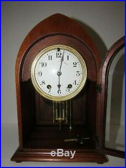 Antique Seth Thomas Crystal Regulator Style Clock 15-day, Time/strike, Key-wind