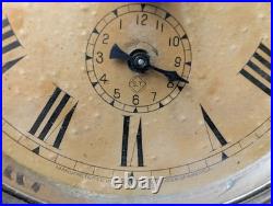 Antique Seth Thomas Desk Clock, Long Alarm, Copper/Bronze Metal case, 1909