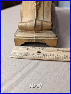 Antique Seth Thomas Desk Clock, Long Alarm, Copper/Bronze Metal case, 1909