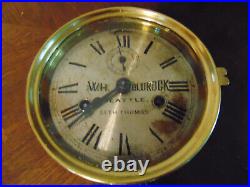 Antique Seth Thomas Detached Bell Ship Quarterdeck Clock- Runs Gauranteed