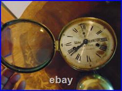 Antique Seth Thomas Detached Bell Ship Quarterdeck Clock- Runs Gauranteed