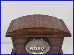 Antique Seth Thomas Ding Dong Strike Adamantine Mantel Clock (READ)