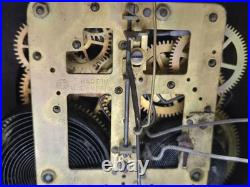 Antique Seth Thomas Ding Dong Strike Adamantine Mantel Clock (READ)