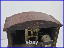 Antique Seth Thomas Ding Dong Strike Adamantine Mantel Clock (READ)
