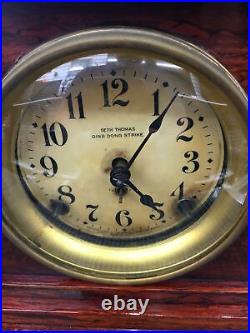 Antique Seth Thomas Ding Dong Strike Adamantine Mantle Clock