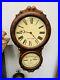 Antique_Seth_Thomas_Double_Dial_Calendar_Wall_Clock_8_Day_Time_Only_Works_Great_01_bcw