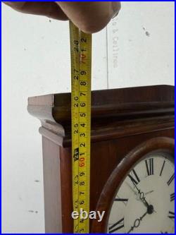 Antique Seth Thomas Double Dial calendar Clock clean 19th century case large