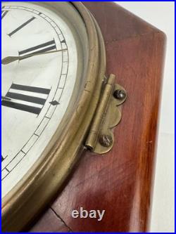 Antique Seth Thomas Drop Octagon Schoolhouse Wall Clock 8 Day Time Strike USA