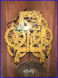 Antique Seth Thomas Drop Octagon Schoolhouse Wall Clock 8 Day Time Strike USA