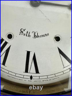 Antique Seth Thomas Drop Octagon Schoolhouse Wall Clock 8 Day Time Strike USA