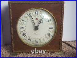 Antique Seth Thomas Electric Mantle Clock Wood Alarm USA Poise OLD WORKS GREAT
