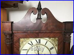 Antique Seth Thomas Eli Terry 8 Day Wooden Works Shelf Clock With Second Bit