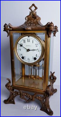 Antique Seth Thomas Empire No. 15 Crystal Regulator Clock 8-Day, Time/Strike