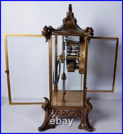 Antique Seth Thomas Empire No. 15 Crystal Regulator Clock 8-Day, Time/Strike