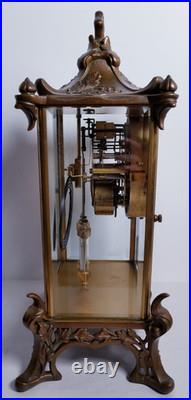 Antique Seth Thomas Empire No. 15 Crystal Regulator Clock 8-Day, Time/Strike