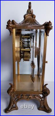Antique Seth Thomas Empire No. 15 Crystal Regulator Clock 8-Day, Time/Strike