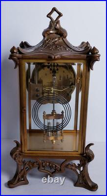 Antique Seth Thomas Empire No. 15 Crystal Regulator Clock 8-Day, Time/Strike