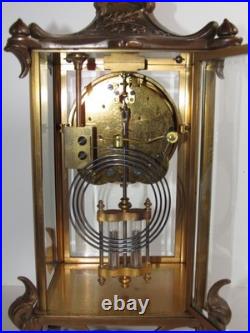 Antique Seth Thomas Empire No. 15 Crystal Regulator Clock 8-Day, Time/Strike