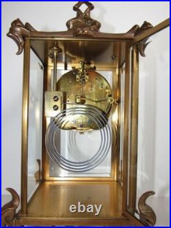 Antique Seth Thomas Empire No. 15 Crystal Regulator Clock 8-Day, Time/Strike